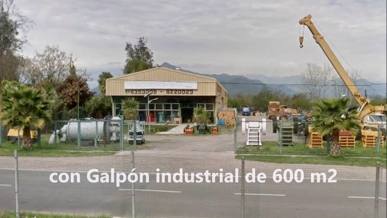 Terreno Comercial/Industrial con Galpón 600 m2 frente a Buin Zoo, Buin.